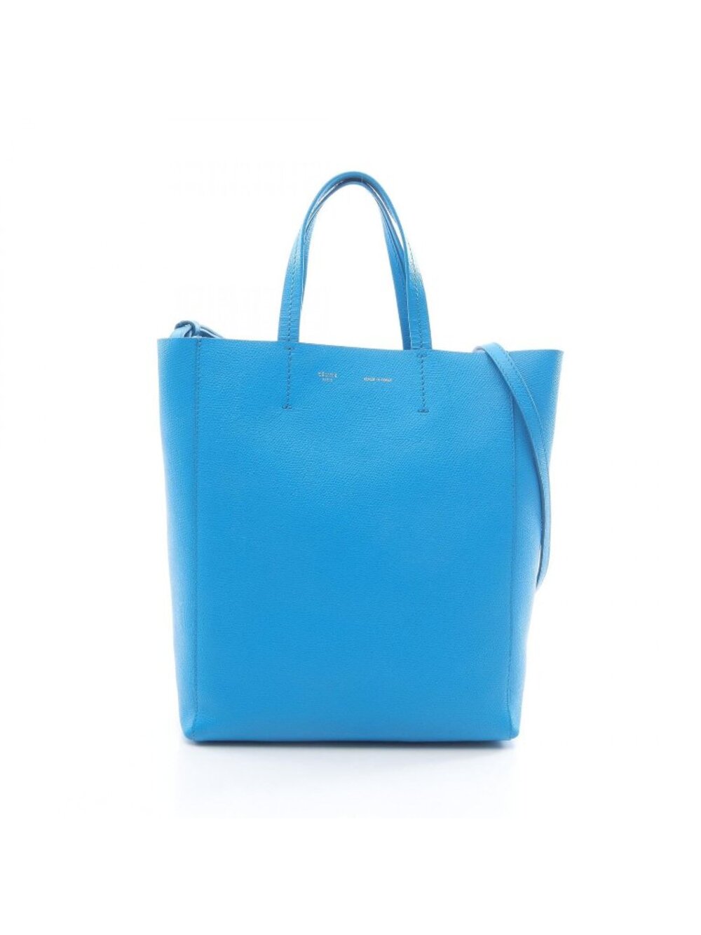 Celine Ceri Tote Tikal Smo Kabata Quiz Blue Leather Ready - Picture 1 of 8